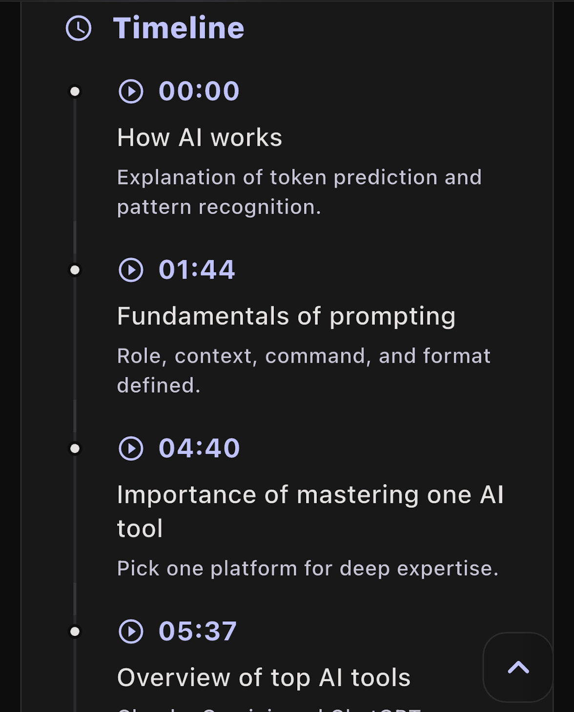 InsightVideo smart timeline